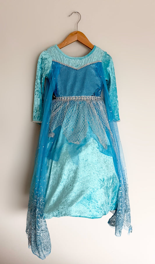 Blue Ice Queen Sparkle Costume Dress (3T)