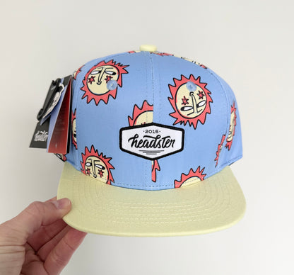 Headster Sweet Sunshine Blue & Yellow SnapBack Hat (52CM)