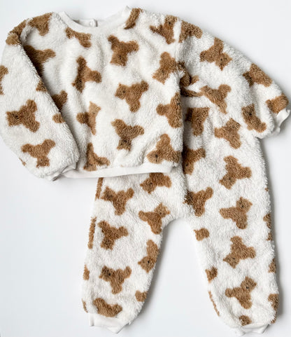 Baby Gap Fuzzy Teddy Sweater & Pants Set (18-24 Months)