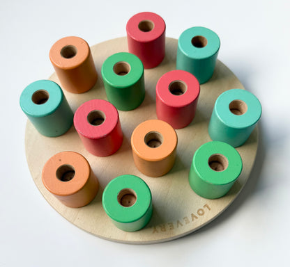 Lovevery Wooden Stacking Pegboard