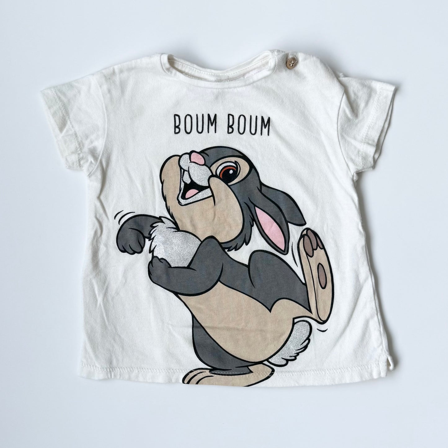 Zara x Disney White Thumper “Boum Boum”T-Shirt (3-6 Months)