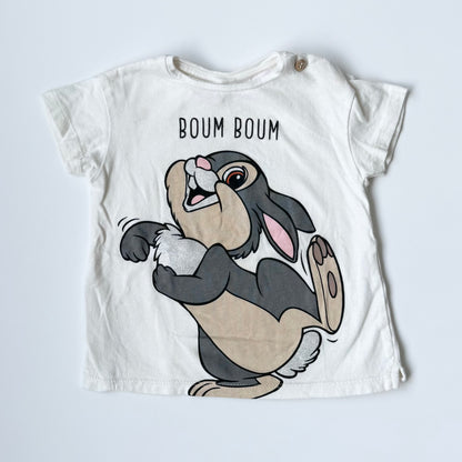 Zara x Disney White Thumper “Boum Boum”T-Shirt (3-6 Months)
