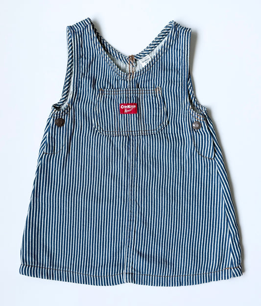 OshKosh Blue & White Striped Tank Dress (3T)