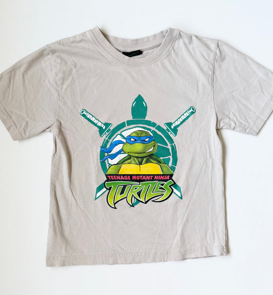 Y2K Vintage Teenage Mutant Ninja Turtles Beige T-Shirt (6-7 Years)