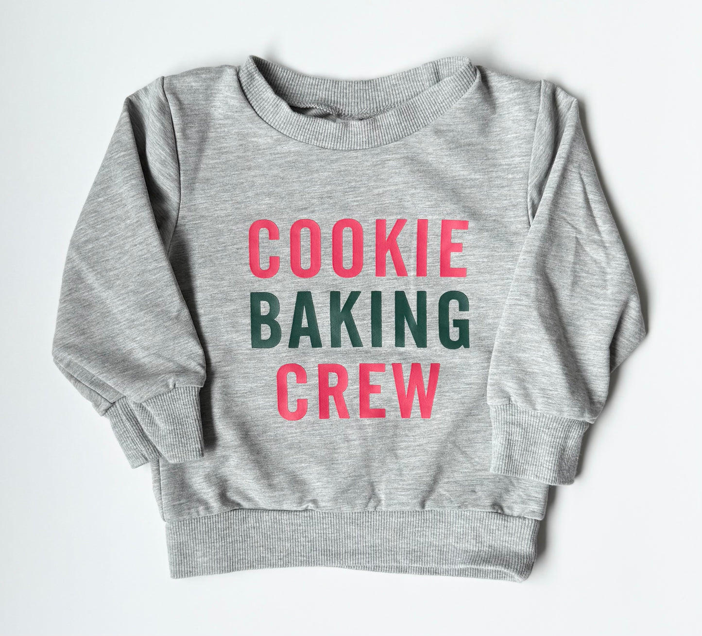 Cookie Baking Crew Grey Sweater (2T)