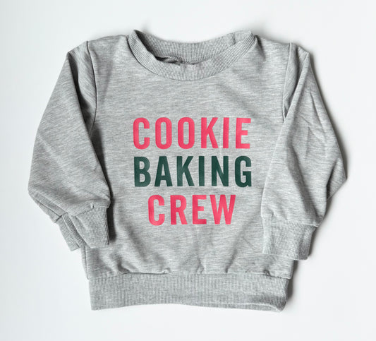 Cookie Baking Crew Grey Sweater (2T)