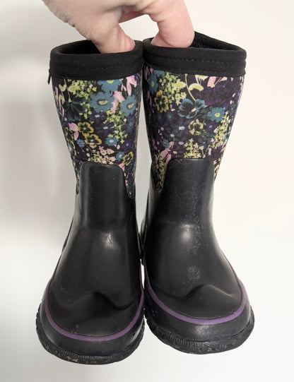 BOGS Stomper Purple & Black Night Garden Winter Boots (7)