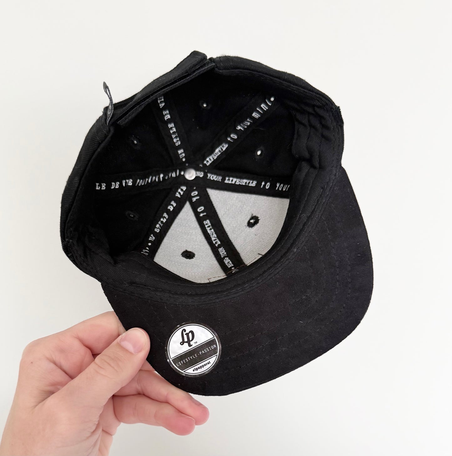 LP Apparel Black SnapBack Hat (0-6 Months)
