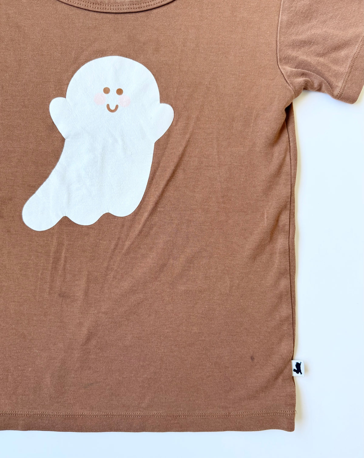 Little & Lively Brown Friendly Ghost T-Shirt (3T/4T)