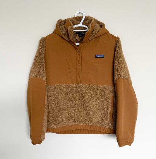 Women’s Patagonia Shelled Retro-X Fleece Pullover in Nest Brown (Small)