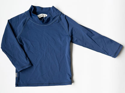 Jan & Jul Navy Long Sleeve Rashguard Swim Top (4T)