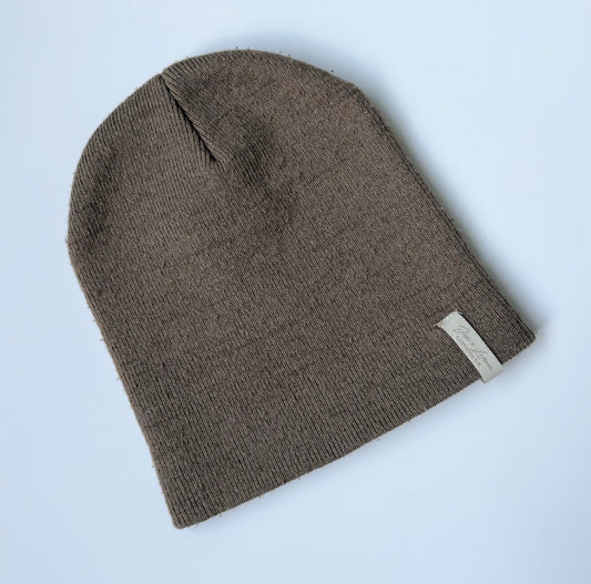 Jax & Lennon Light Brown Beanie - Small (0-1 Years)