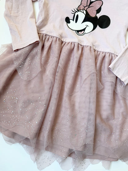 H&M x Disney Pink Minnie Mouse Sparkle Tulle Dress (4-6 Years)