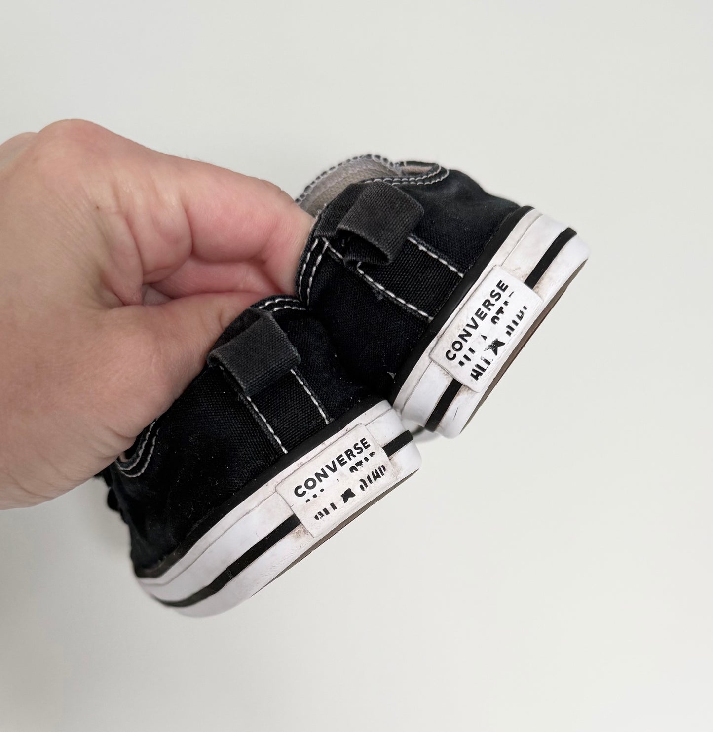 Converse Black Velcro Sneakers (9)