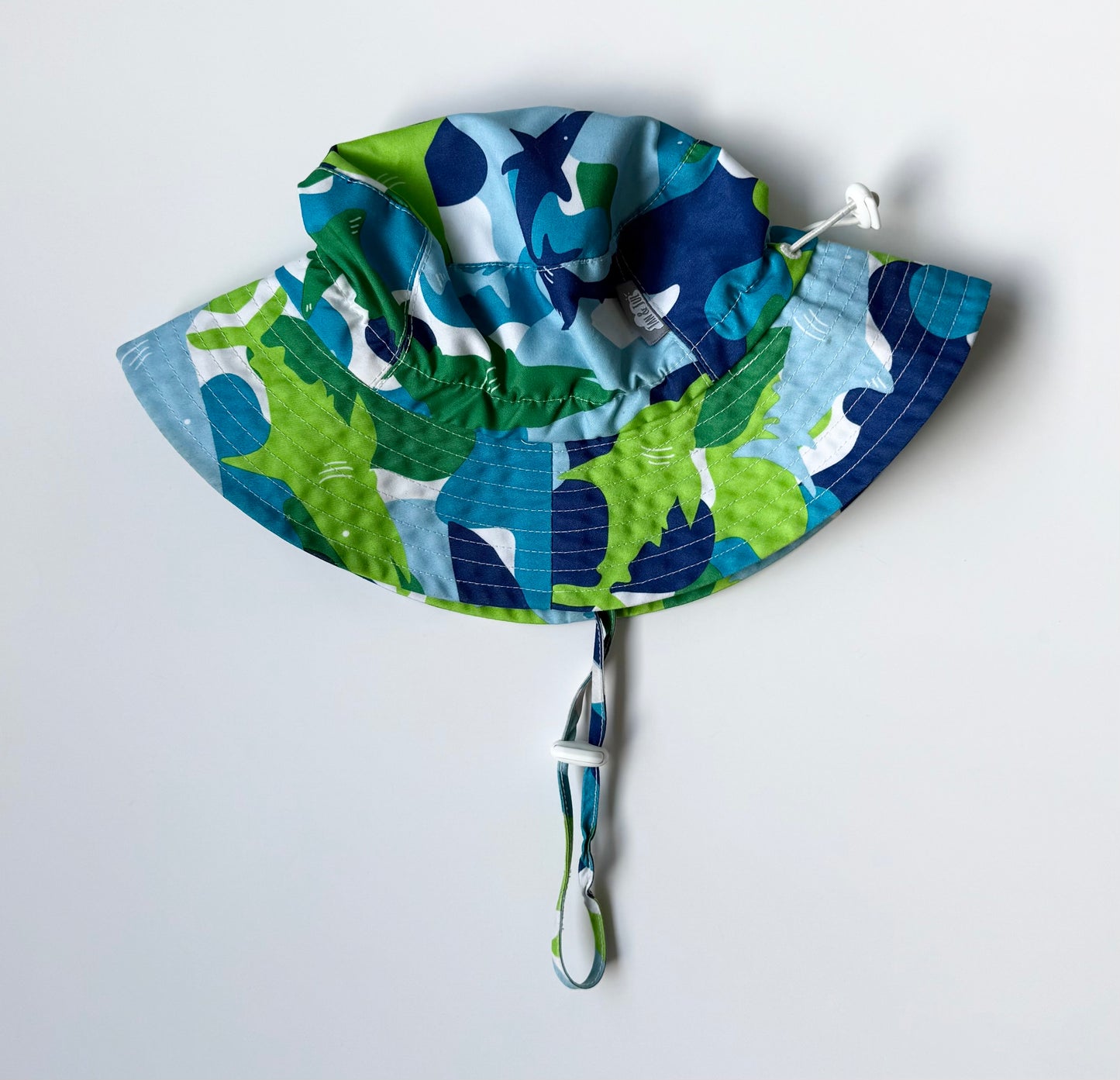 Jan & Jul Blue & Green Camo Sun Hat (6-24 Months)