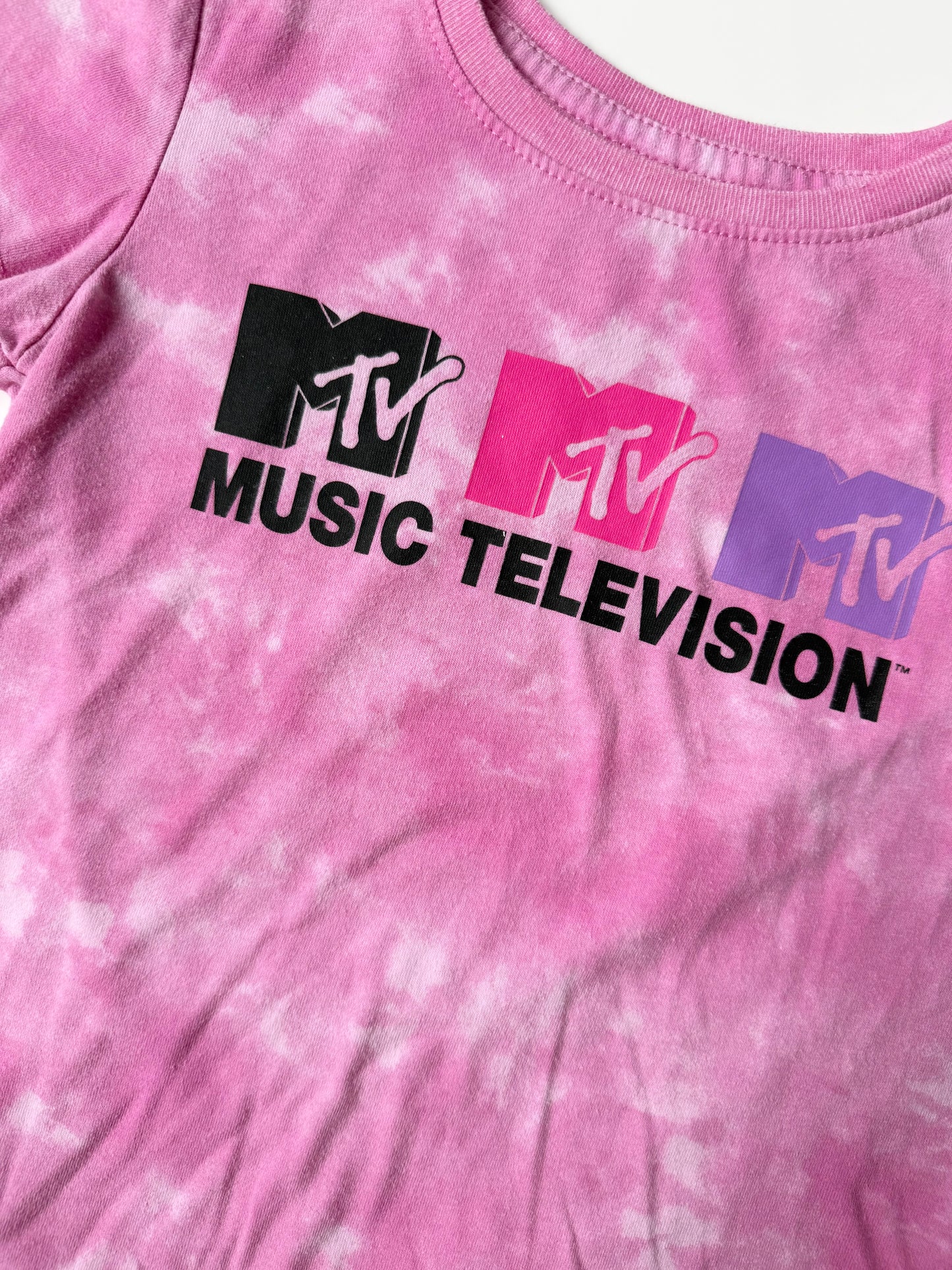 MTV Pink Tie Dye T-Shirt (4/5 Years)