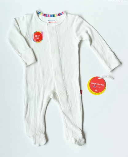 Magnetic Me White Waffled Sleeper - New (0-3 Months)