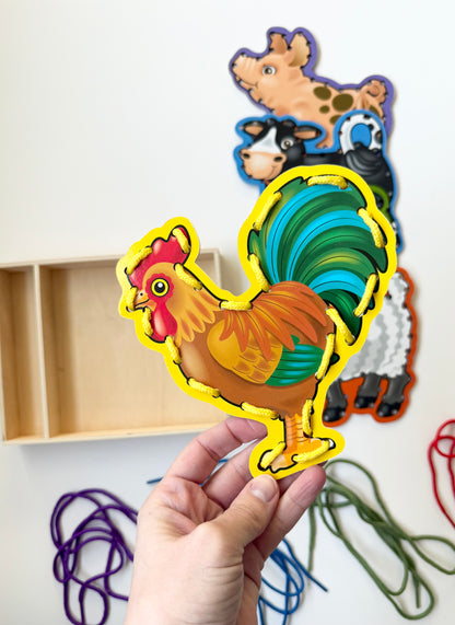 Melissa & Doug Lace & Trace Farm Animals Activity Set