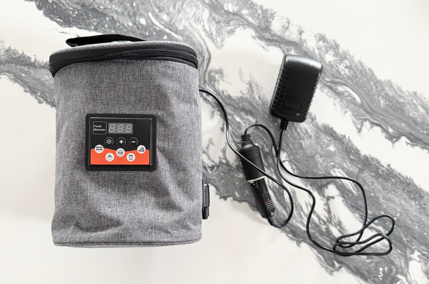 Baby Bottle Heated Bag - Grey