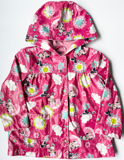 Disney Pink Minnie Mouse Rain Jacket (4T)