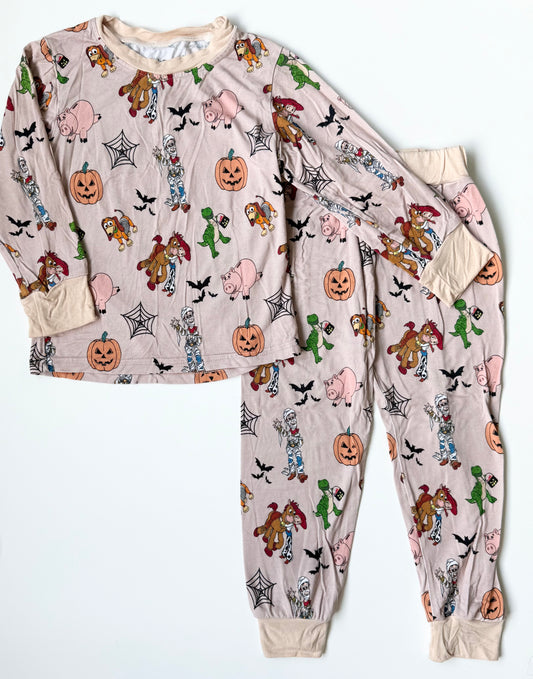 Little Beau Co. x Disney Pixar Tan Toy Story Halloween Two Peice PJ Set (2T)