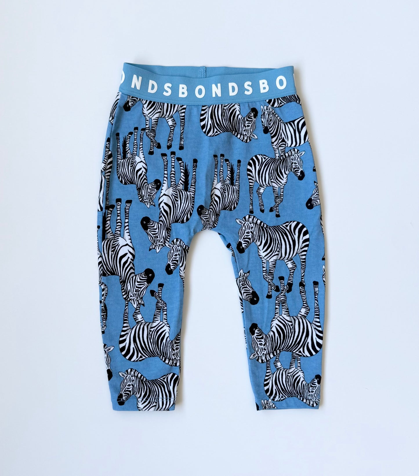 Bonds Blue Zebra Leggings (6-12 Months)