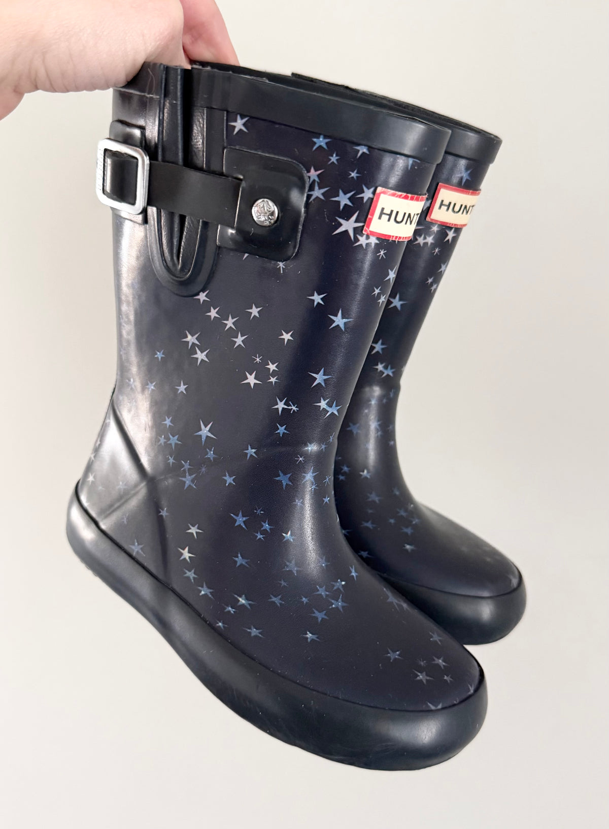 Hunter Blue Stars Rubber Boots (9)