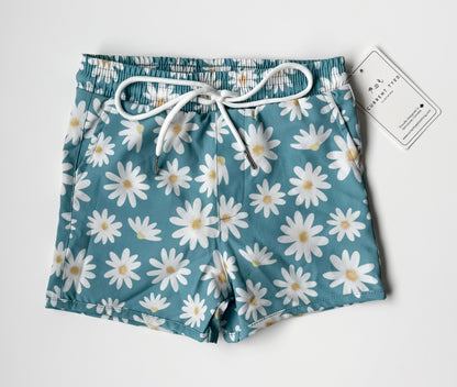 Current Tyed “The Chloe” Blue Daisy Swim Trunks - New (2/3 Years)
