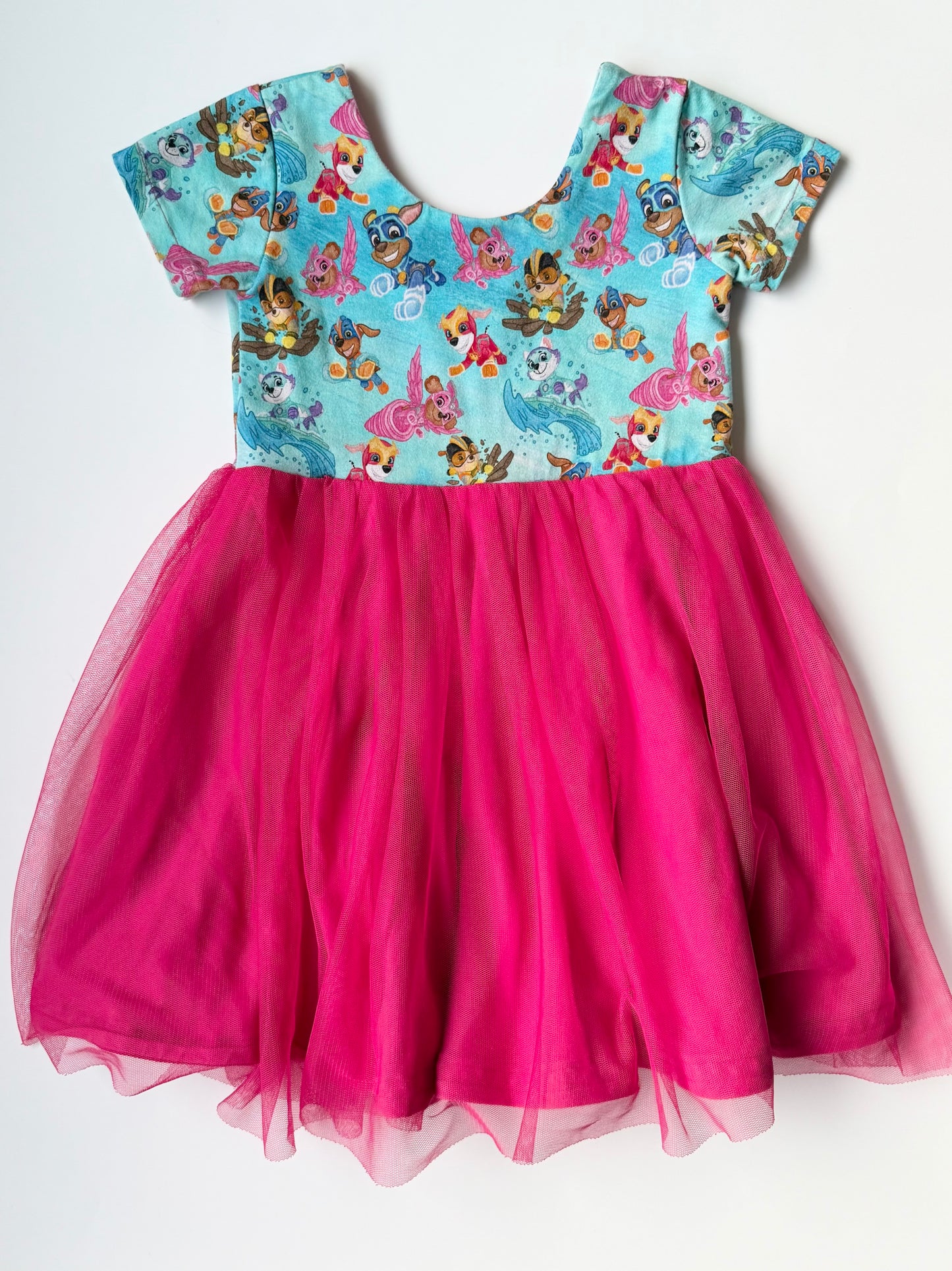 Sparkle & Pout Small Shop Handmade Paw Patrol Tulle Dress (5T)
