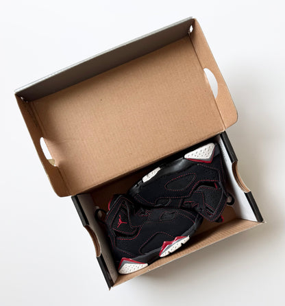 Jordan True Flight Black & Red High Top Lace Up Sneakers (3)