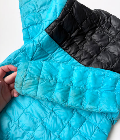 The North Face Thermoball Light Blue & Black Quilted Jacket (5 Years)