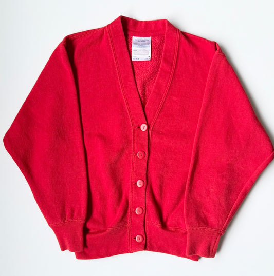 Red Button Up Cardigan (5/6 Years)