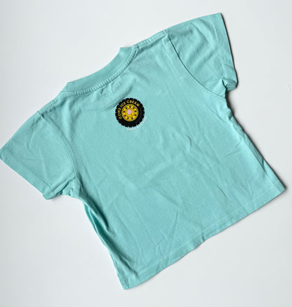 Cows Too Cute For Moo Light Blue “This Is How I Roll” T-Shirt (4T)
