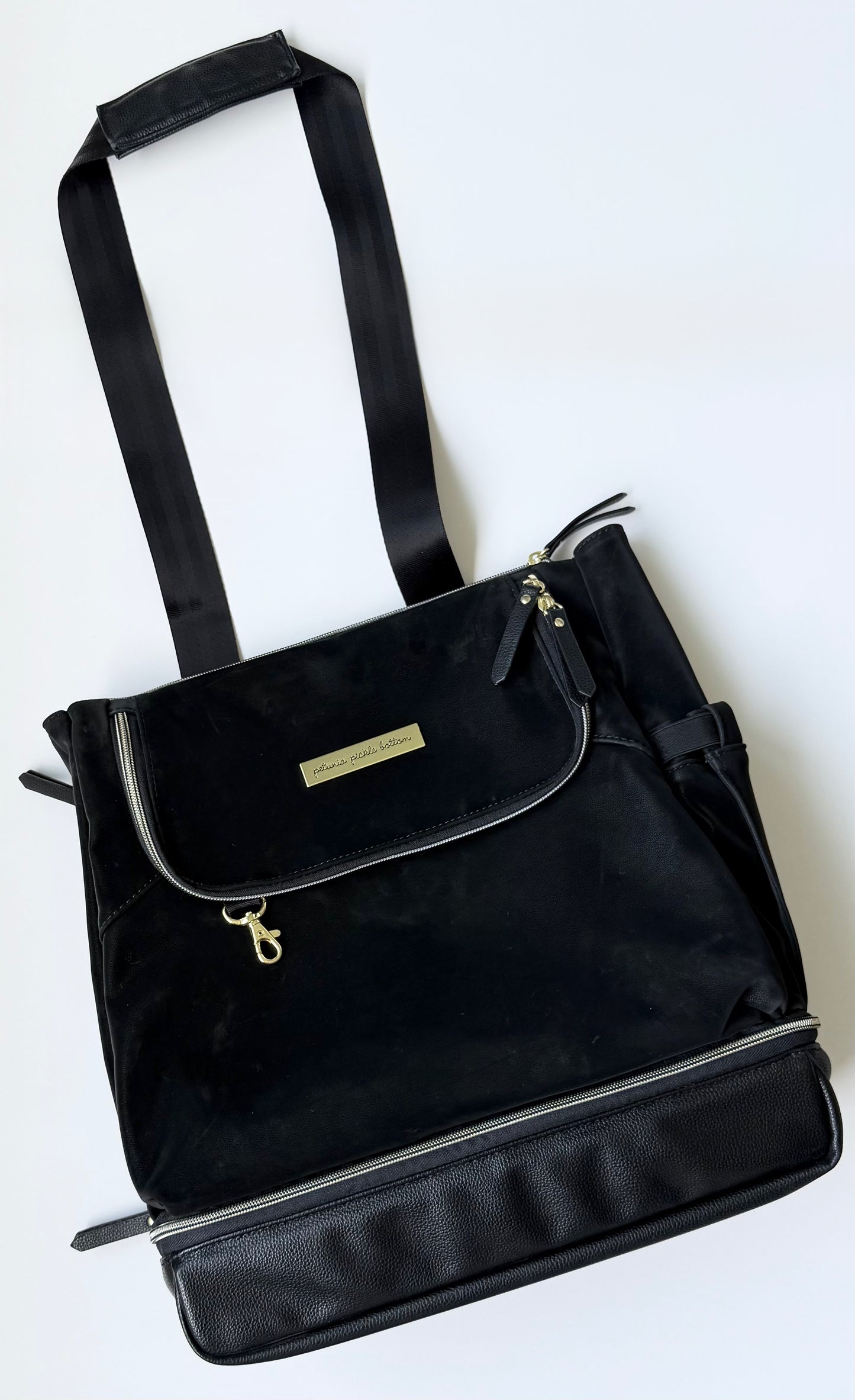Petunia Pickle Bottom Pivot Backpack Diaper Bag in Twilight Black