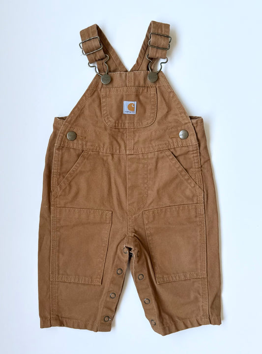Carhartt Classic Brown Canvas Bib Overalls (3 Months)