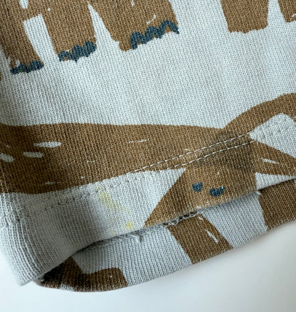 Zara Grey & Brown Dinosaurs Sweat Shorts (3-4 Years)