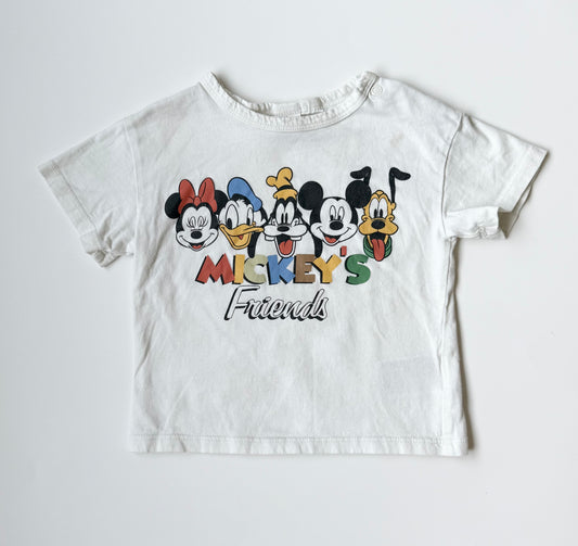 H&M Disney White “Mickeys Friends” T-Shirt (9-12 Months)