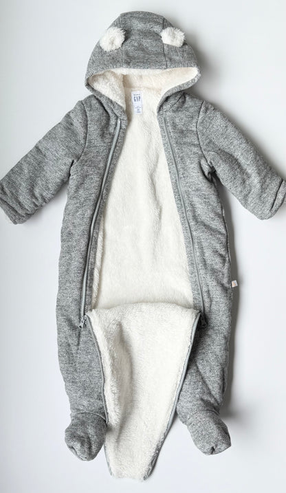 Baby Gap Heathered Grey Bunting Suit (6-12 Months)
