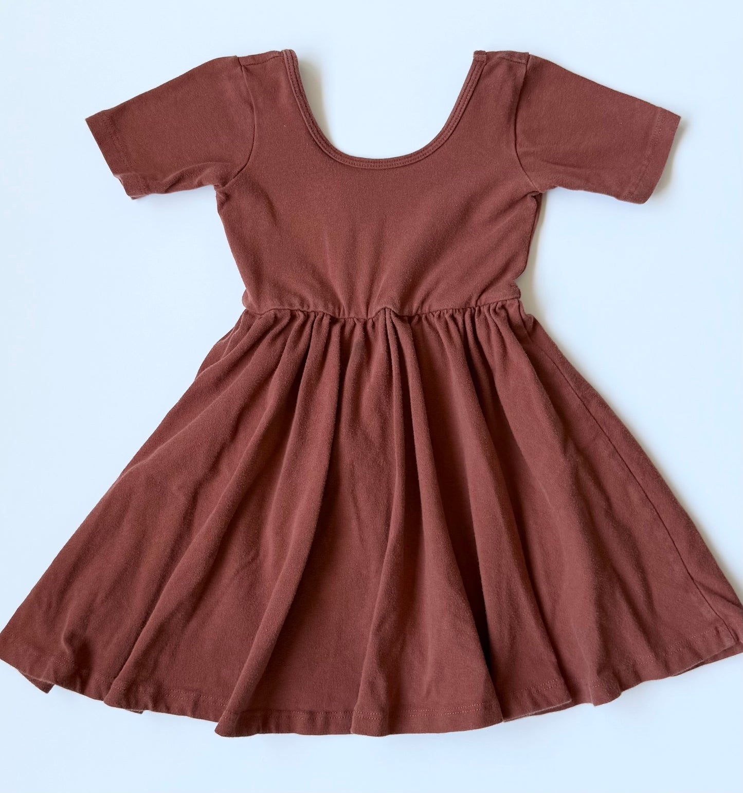 Alice + Ames Brown Short Sleeve Ballet Twirl Dress (3T)