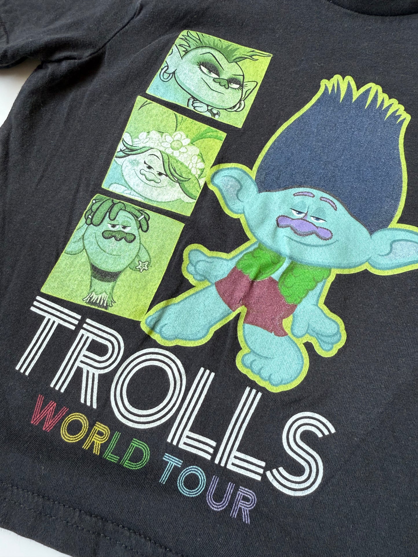 Trolls World Tour Black Branch T-Shirt (2/3 Years)