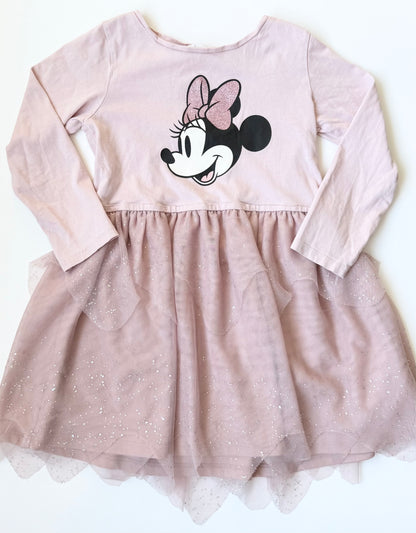 H&M x Disney Pink Minnie Mouse Sparkle Tulle Dress (4-6 Years)
