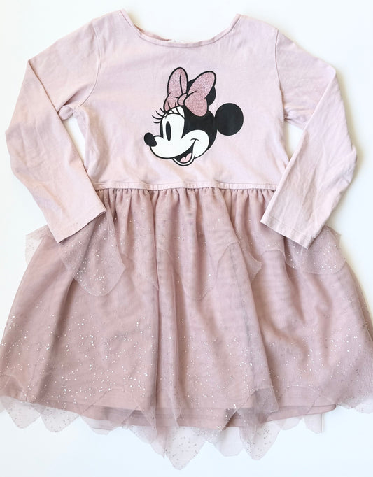 H&M x Disney Pink Minnie Mouse Sparkle Tulle Dress (4-6 Years)