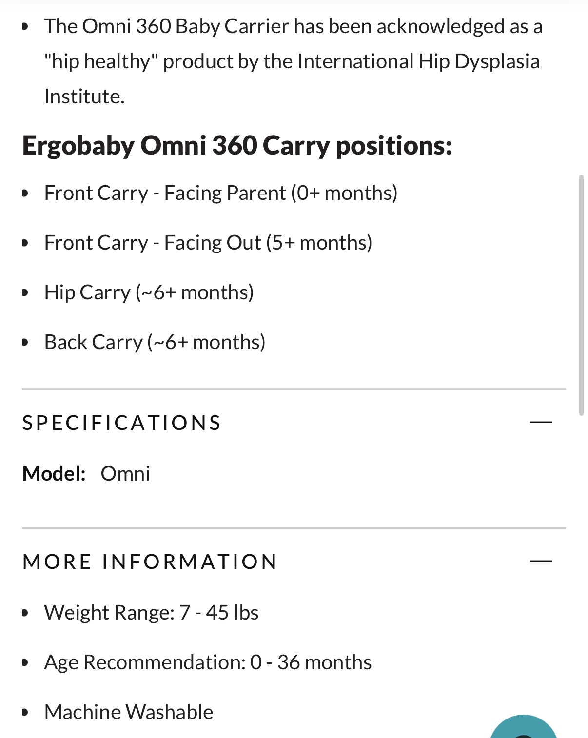 Ergo Omni 360 Classic Baby Carrier in Pearl Grey