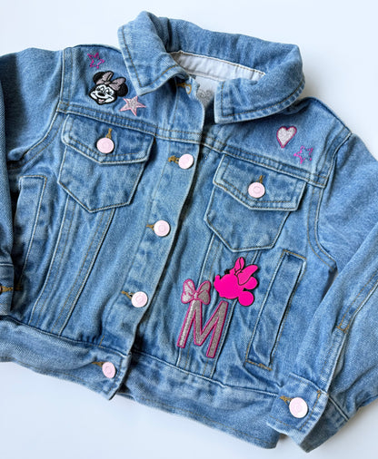 The Disney Store Minnie Mouse Pink Details Jean Jacket (2T)
