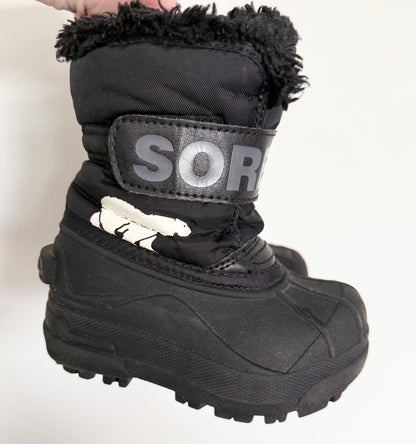 Sorel Black Snow Commander Winter Boots (6)