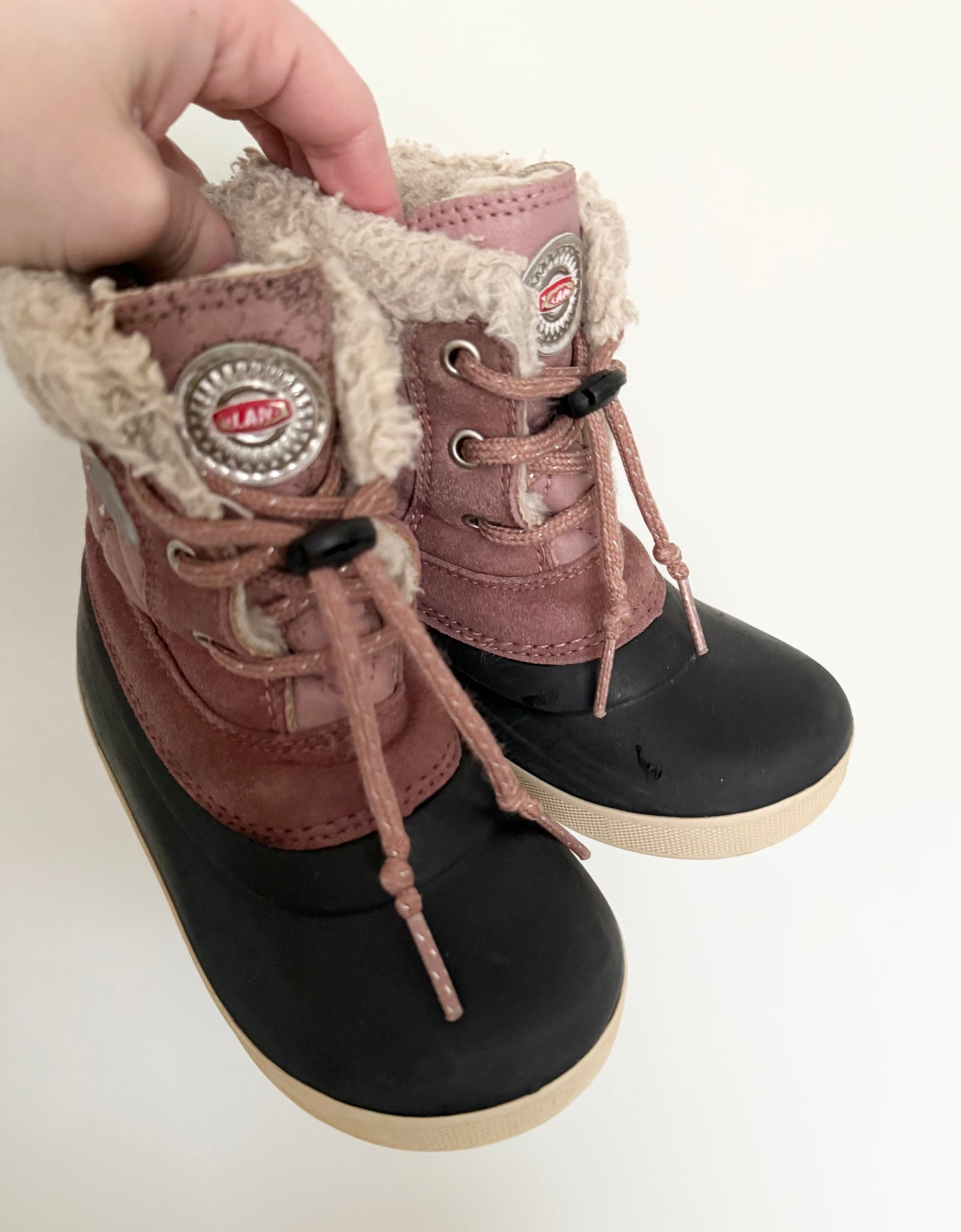 Olang Ape Rosa Nero Quilted Winter Boots (8/9)