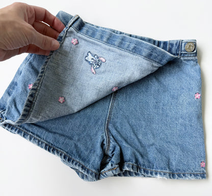 Zara x Disney Lilo & Stitch Jean Stitch Skort (5 Years)