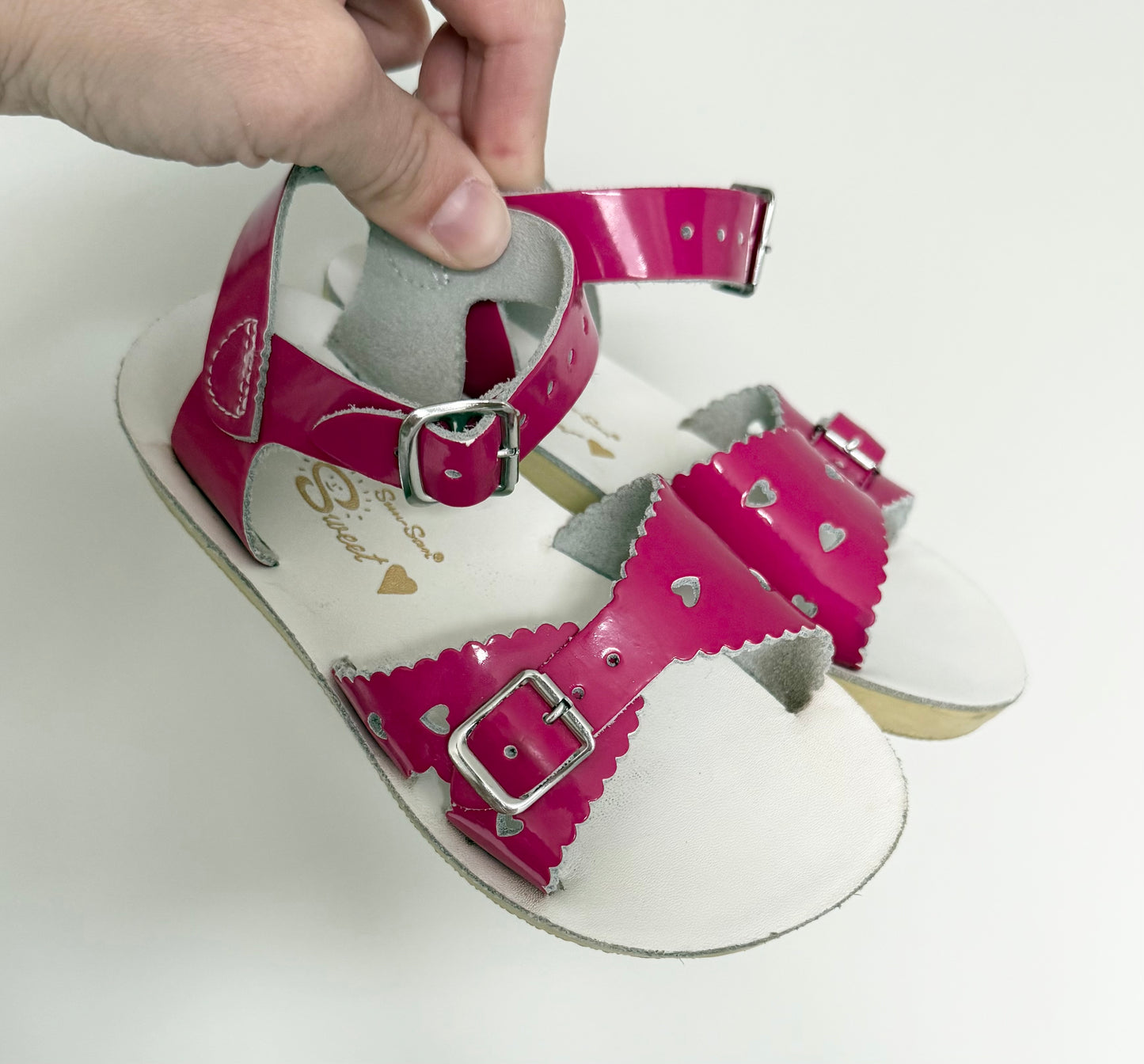 Salt Water Sweetheart Sandals - Dark Pink (9)
