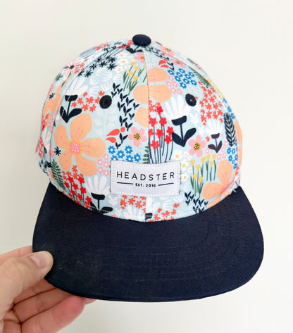 Headster Blue Floral SnapBack Hat (52CM)