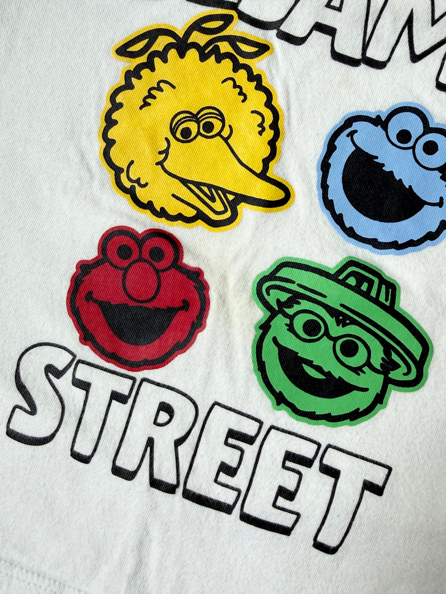 Baby Gap x Sesame Street White Character Heads T-Shirt (2 Years)
